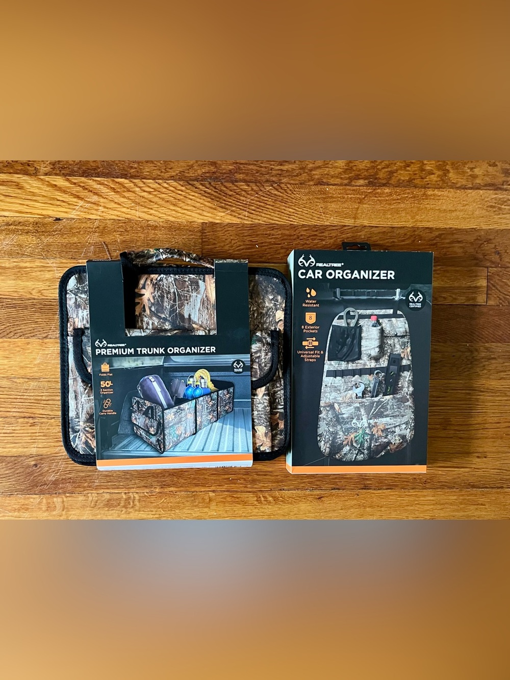 RealTree Camo Car  And Truck Organizer Water Resistant  Universal Adjustable